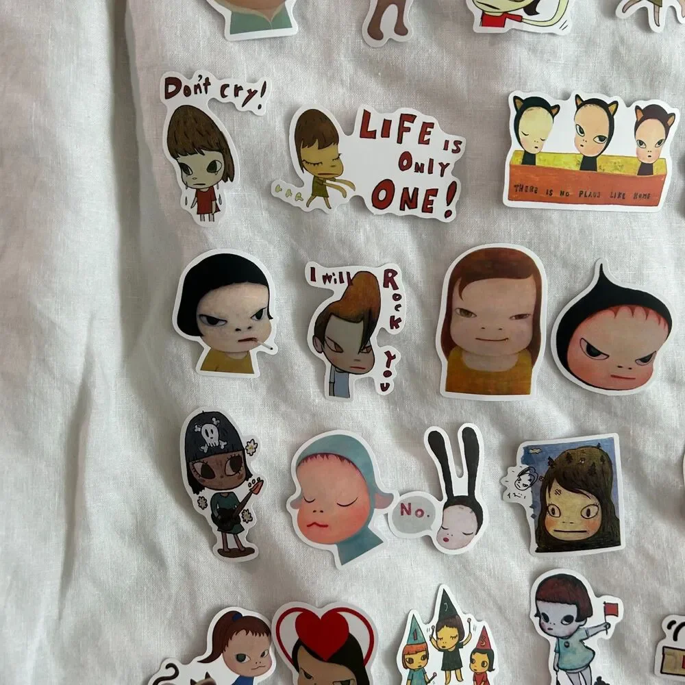Yoshitomo Nara Sticker Pack Set of 50 Matte Style Laptop Stickers